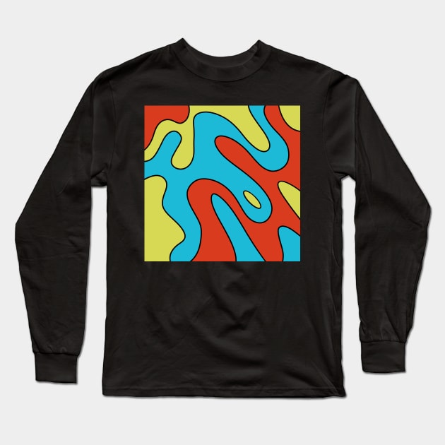 vibrant swirls Long Sleeve T-Shirt by hdconnelly